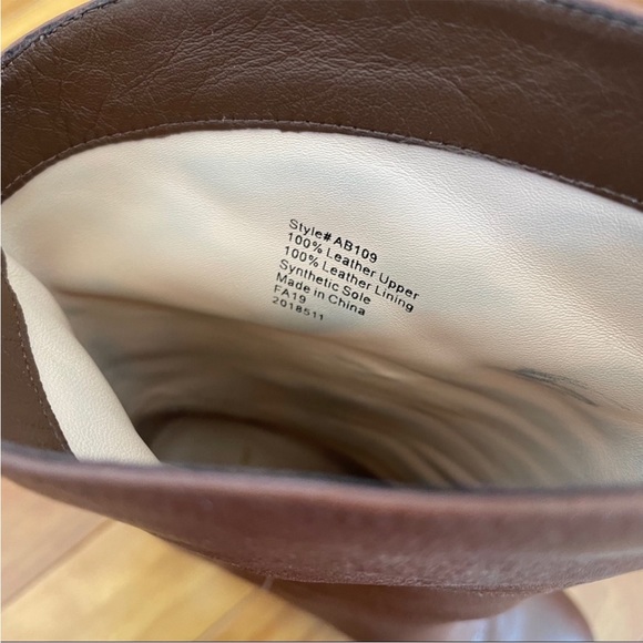 J. Crew Leather Mid-Calf Stacked Anya Boot - Picture 9 of 11